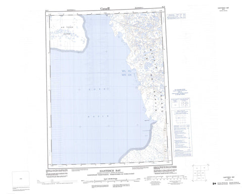 036P Hantzsch Bay Canadian topographic map, 1:250,000 scale