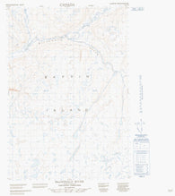 037D11E Macdonald River Canadian topographic map, 1:50,000 scale