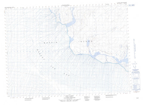 037D16 Gee Lake Canadian topographic map, 1:50,000 scale