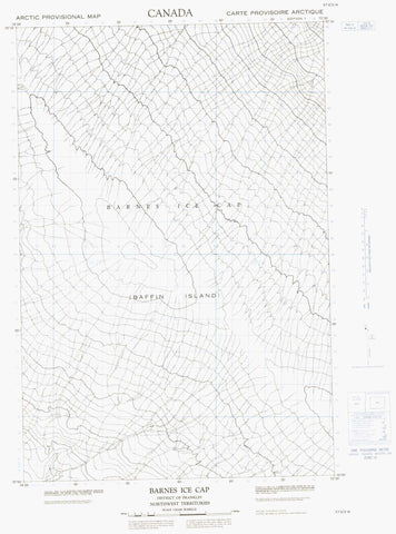 037E02W Barnes Ice Cap Canadian topographic map, 1:50,000 scale