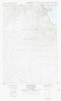 037E06E Lewis Glacier Canadian topographic map, 1:50,000 scale