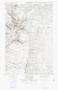 037E06W Lewis Glacier Canadian topographic map, 1:50,000 scale