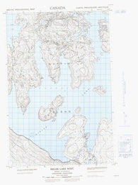 037E07E Bieler Lake West Canadian topographic map, 1:50,000 scale