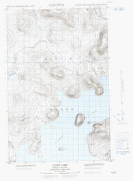 037E10W Conn Lake Canadian topographic map, 1:50,000 scale