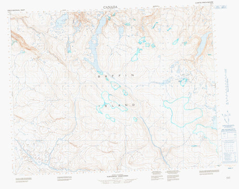 037G11 No Title Canadian topographic map, 1:50,000 scale