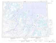 037H Buchan Gulf Canadian topographic map, 1:250,000 scale