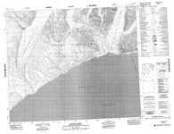 038B14 Aktineq Creek Canadian topographic map, 1:50,000 scale