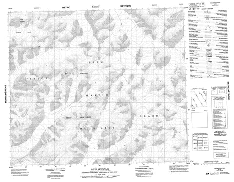 038C05 Savik Mountain Canadian topographic map, 1:50,000 scale