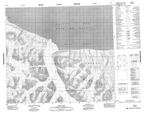 038C12 Cape Hay Canadian topographic map, 1:50,000 scale