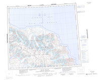 038C Bylot Island Canadian topographic map, 1:250,000 scale