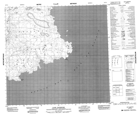 038F13 Cape Cockburn Canadian topographic map, 1:50,000 scale