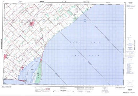 040I05 Ridgetown Canadian topographic map, 1:50,000 scale