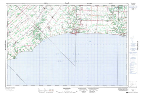 040I11 Port Stanley Canadian topographic map, 1:50,000 scale