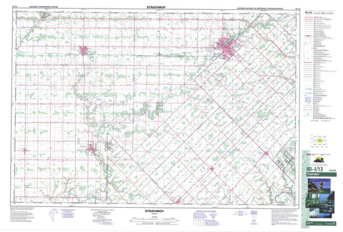 040I13 Strathroy Canadian topographic map, 1:50,000 scale