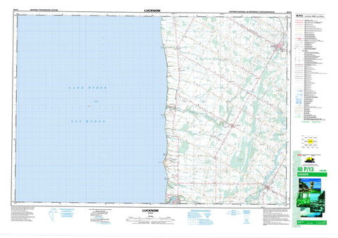 040P13 Lucknow Canadian topographic map, 1:50,000 scale