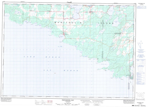 041G09 Providence Bay Canadian topographic map, 1:50,000 scale