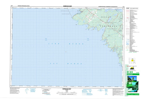 041H04 Dorcas Bay Canadian topographic map, 1:50,000 scale