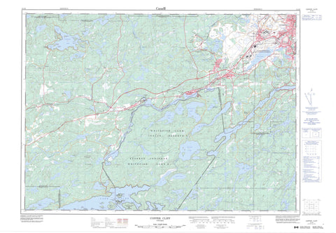 041I06 Copper Cliff Canadian topographic map, 1:50,000 scale