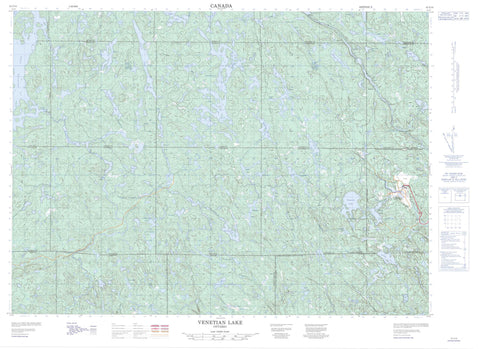 041I14 Venetian Lake Canadian topographic map, 1:50,000 scale