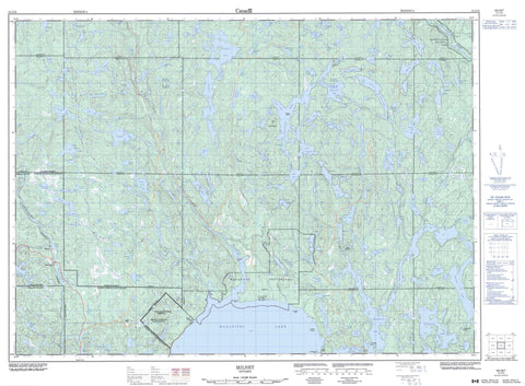 041I15 Milnet Canadian topographic map, 1:50,000 scale