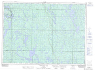 041J16 Mozhabong Lake Canadian topographic map, 1:50,000 scale