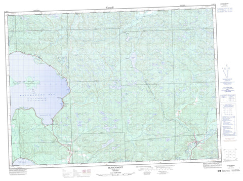 041K16 Searchmont Canadian topographic map, 1:50,000 scale