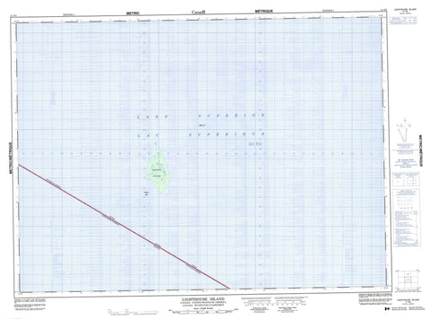 041N05 Lighthouse Island Canadian topographic map, 1:50,000 scale