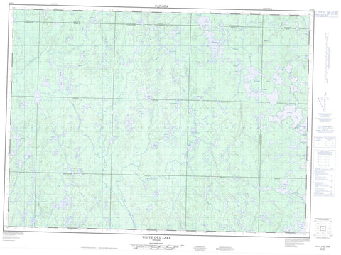 041O02 White Owl Lake Canadian topographic map, 1:50,000 scale