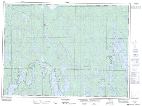 041O08 Biscotasing Canadian topographic map, 1:50,000 scale