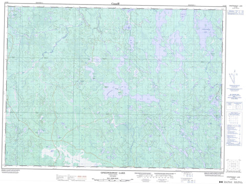 041O09 Opeepeesway Lake Canadian topographic map, 1:50,000 scale