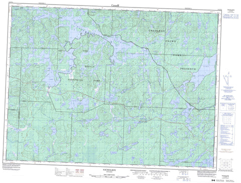 041O13 Nicholson Canadian topographic map, 1:50,000 scale
