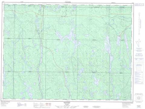 041P05 Westree Canadian topographic map, 1:50,000 scale