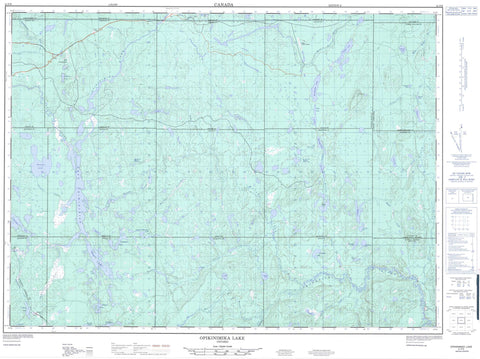 041P06 Opikinimika Lake Canadian topographic map, 1:50,000 scale