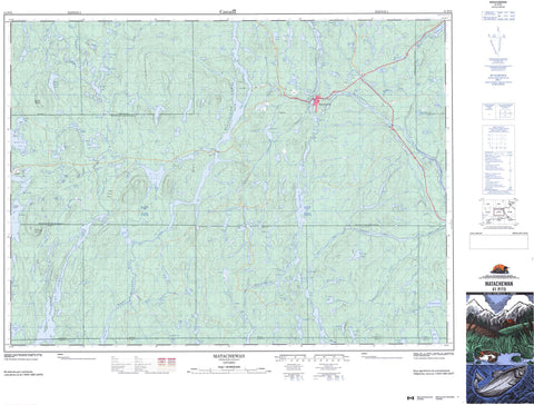 041P15 Matachewan Canadian topographic map, 1:50,000 scale