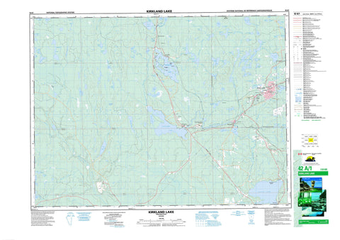 042A01 Kirkland Lake Canadian topographic map, 1:50,000 scale