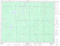 042A13 Manning Lake Canadian topographic map, 1:50,000 scale