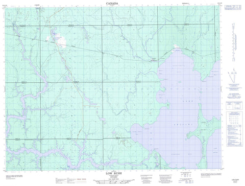 042A16 Low Bush Canadian topographic map, 1:50,000 scale