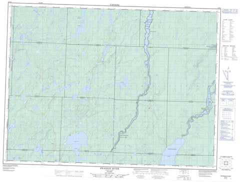 042B03 Swanson River Canadian topographic map, 1:50,000 scale