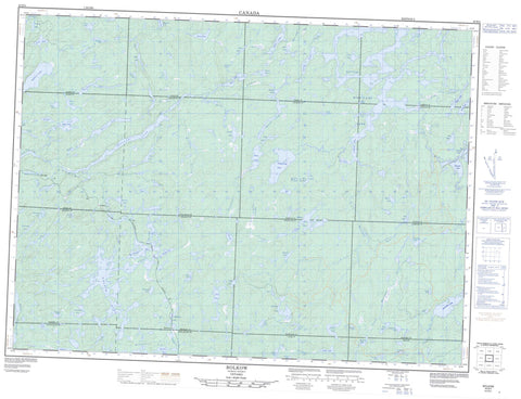 042B04 Bolkow Canadian topographic map, 1:50,000 scale