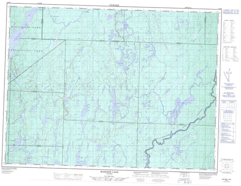 042B06 Makonie Lake Canadian topographic map, 1:50,000 scale