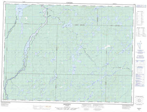 042B07 Missonga Canadian topographic map, 1:50,000 scale