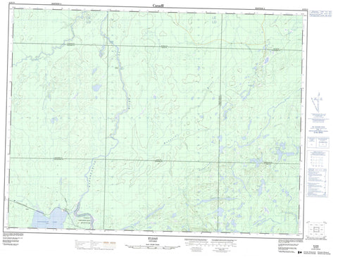 042B10 Elsas Canadian topographic map, 1:50,000 scale