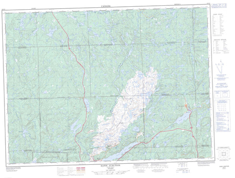 042C02 Hawk Junction Canadian topographic map, 1:50,000 scale