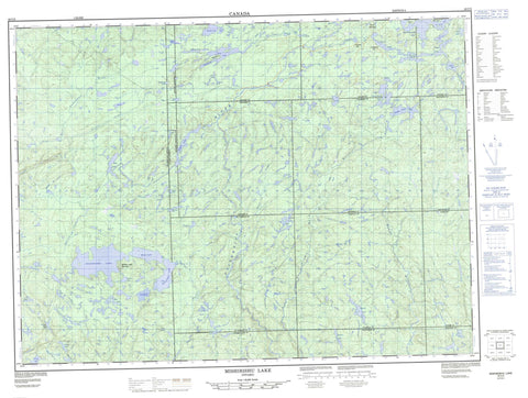 042C03 Mishibishu Lake Canadian topographic map, 1:50,000 scale