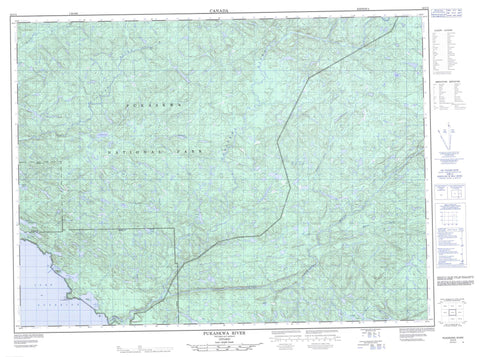 042C04 Pukaskwa River Canadian topographic map, 1:50,000 scale