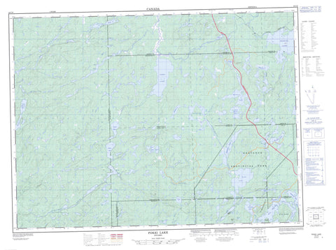 042C06 Pokei Lake Canadian topographic map, 1:50,000 scale