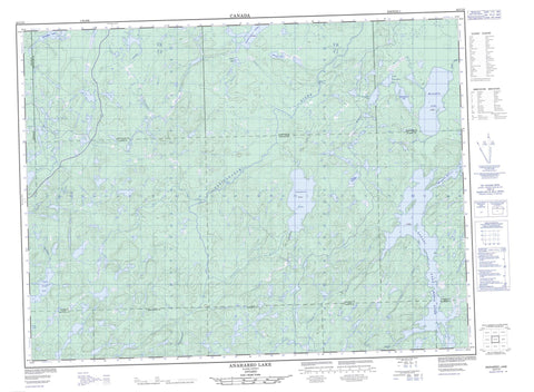 042C10 Anahareo Lake Canadian topographic map, 1:50,000 scale