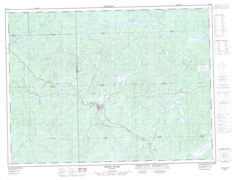 042C11 White River Canadian topographic map, 1:50,000 scale