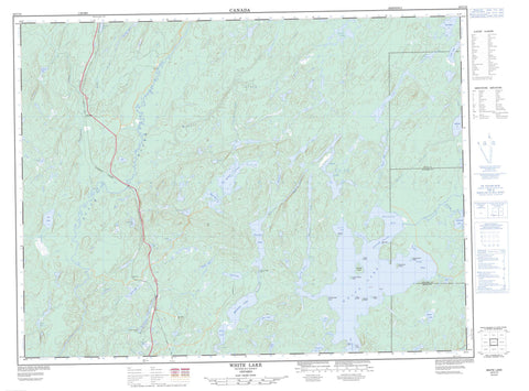 042C13 White Lake Canadian topographic map, 1:50,000 scale