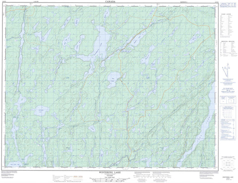 042E06 Wintering Lake Canadian topographic map, 1:50,000 scale